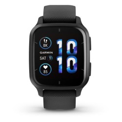 Montre connectée GARMIN Venu Sq 2 Music Edition Gray avec bracelet noir