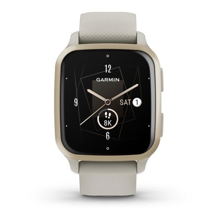 Montre connectée GARMIN Venu Sq 2 Music Edition Cream Gold avec brace