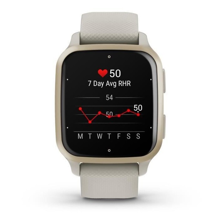Montre connectée GARMIN Venu Sq 2 Music Edition Cream Gold avec brace