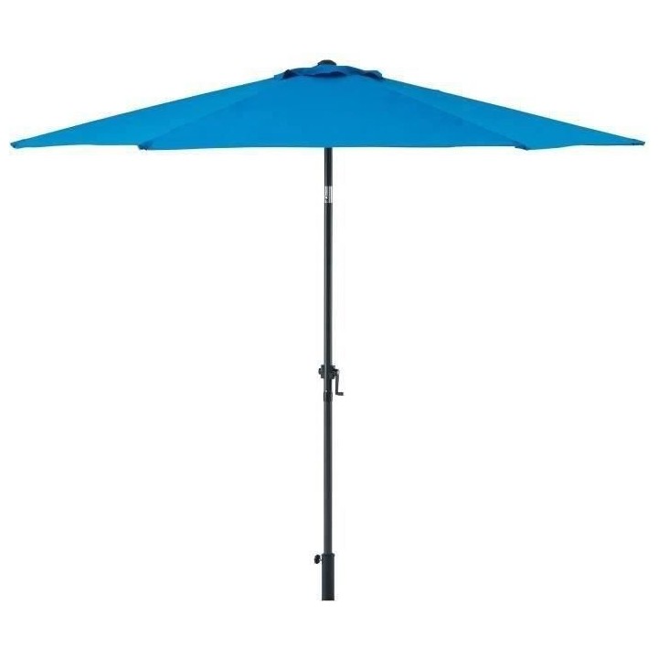 Parasol droit diametre 3 m - strucutre Aluminium toile 160 g/m - 6 bal