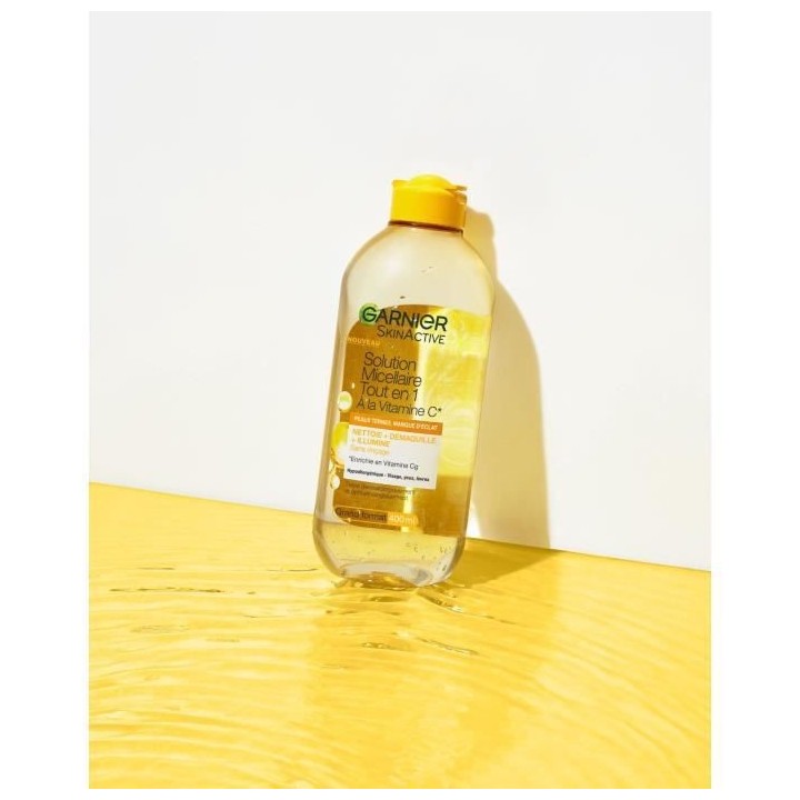 Solution micellaire Skin Active GARNIER Tout en 1 - Vitamine C - 400 m