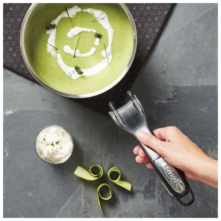 SITRAM Set de 4 casseroles 14-16-18-20cm + 1 pince amovible tous feux