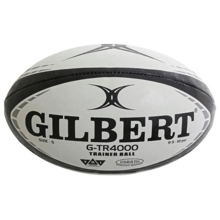 GILBERT Ballon de rugby G-TR4000 - Taille 5 - Homme - Noir