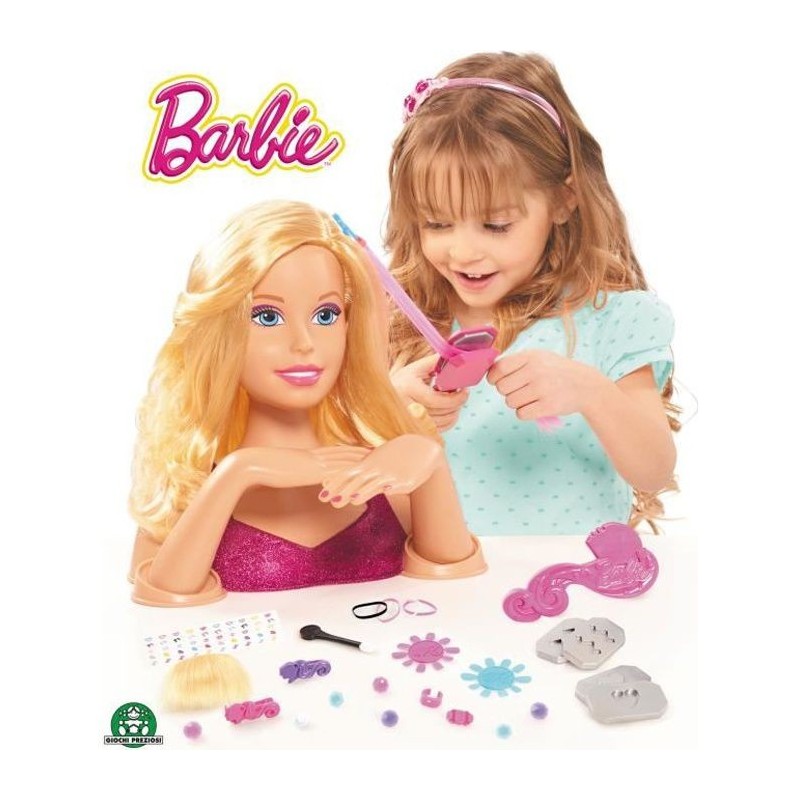 BARBIE Tete a Coiffer avec Accessoire - 38 cm