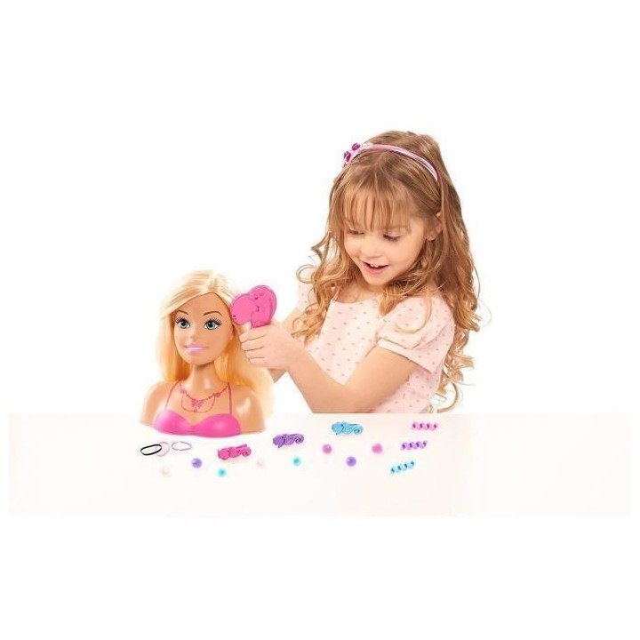 BARBIE Tete a Coiffer avec Accessoire - Petit Modele