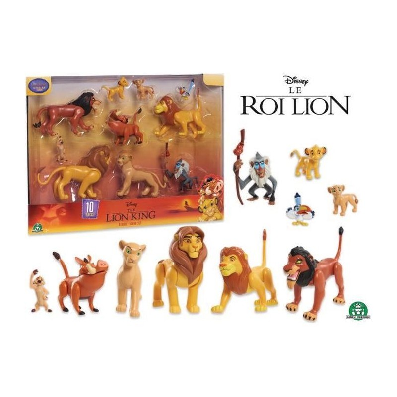 LE ROI LION - Coffret 10 Figurines et Accessoires