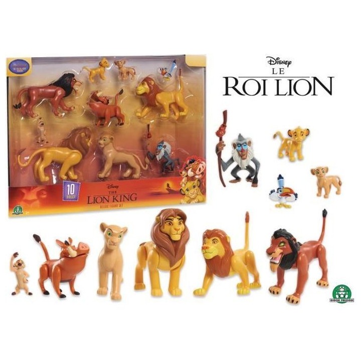 LE ROI LION - Coffret 10 Figurines et Accessoires