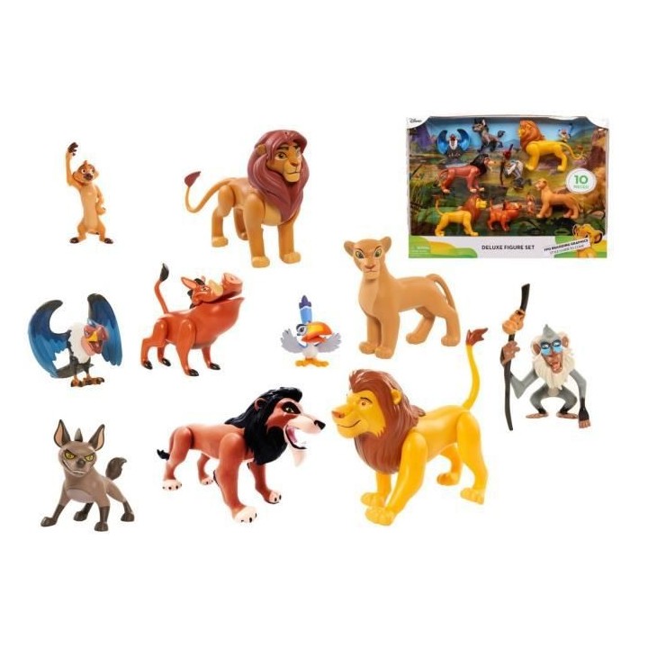 LE ROI LION - Coffret 10 Figurines et Accessoires
