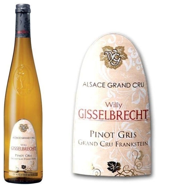 Gisselbrecht 2018 Pinot Gris Grand Cru Franksein - Vin blanc d'Alsace