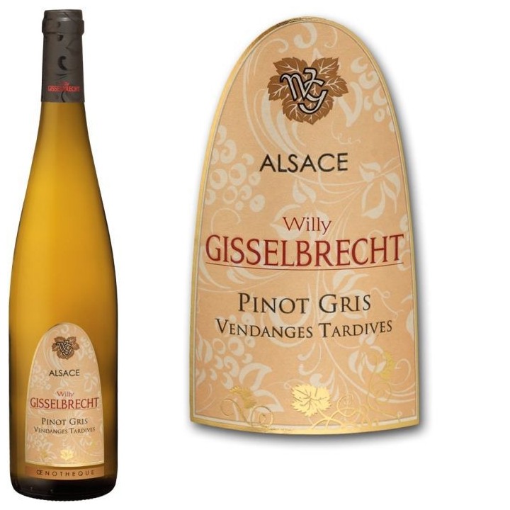 Gisselbrecht 2016 Pinot Gris Vendanges Tardives - Vin blanc d'Alsace