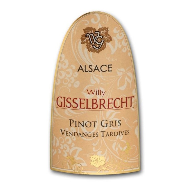Gisselbrecht 2016 Pinot Gris Vendanges Tardives - Vin blanc d'Alsace