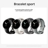 Montre connectée GOOGLE Pixel Watch - 41 mm - Argent poli Actif - Bracelet Chalk