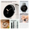 Montre connectée GOOGLE Pixel Watch - 41 mm - Argent poli Actif - Bracelet Charcoal