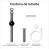 Montre connectée GOOGLE Pixel Watch - 41 mm - Argent poli Actif - Bracelet Charcoal