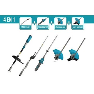 Débrouissailleuse multifonctions 4 en 1 MYTEK - 1200W - Taille -haies