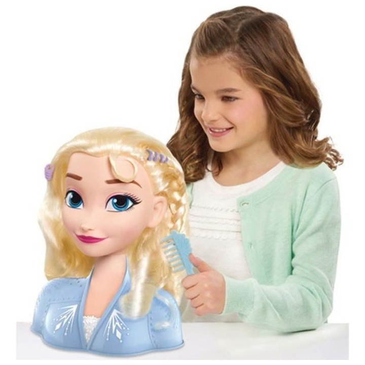 La Reine des Neiges 2 - Tete a Coiffer - Elsa - 20cm Petit modele