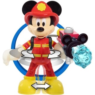 DISNEY - Figurine Pompier Mickey 15 cm, articulée, Jouet pour enfants