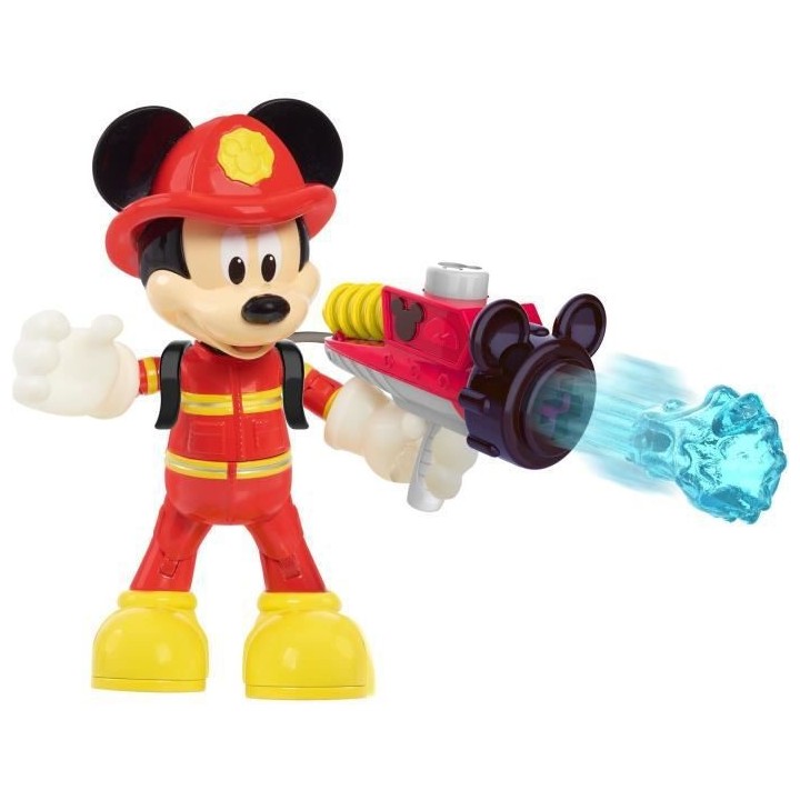 DISNEY - Figurine Pompier Mickey 15 cm, articulée, Jouet pour enfants