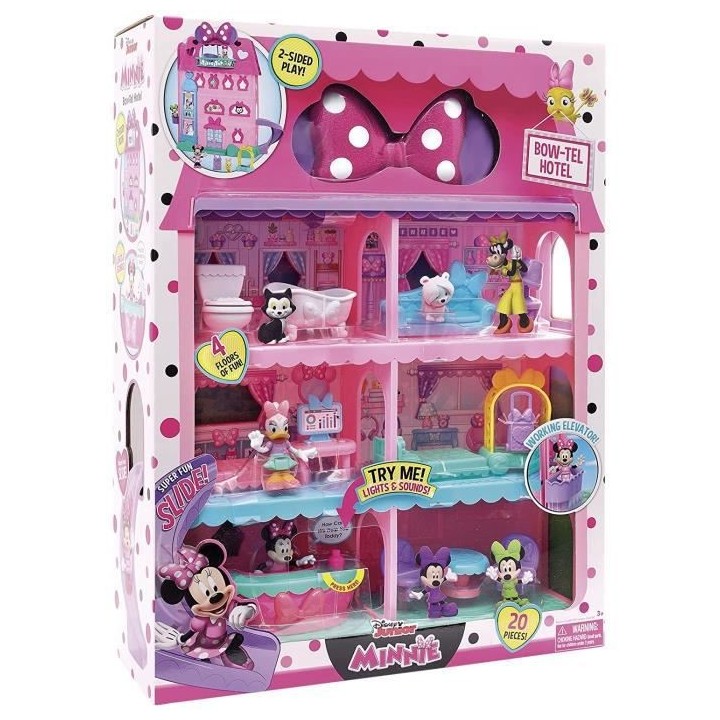 Minnie, L'Hotel de Minnie, 20 pieces, Figurines et accessoires, avec f