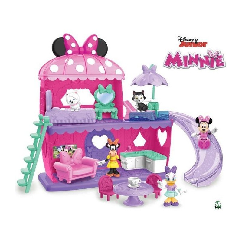 Minnie, La Maison de Minnie, 13 pieces, Figurines et accessoires, Jouet pour enfants des 3 ans, MCN22