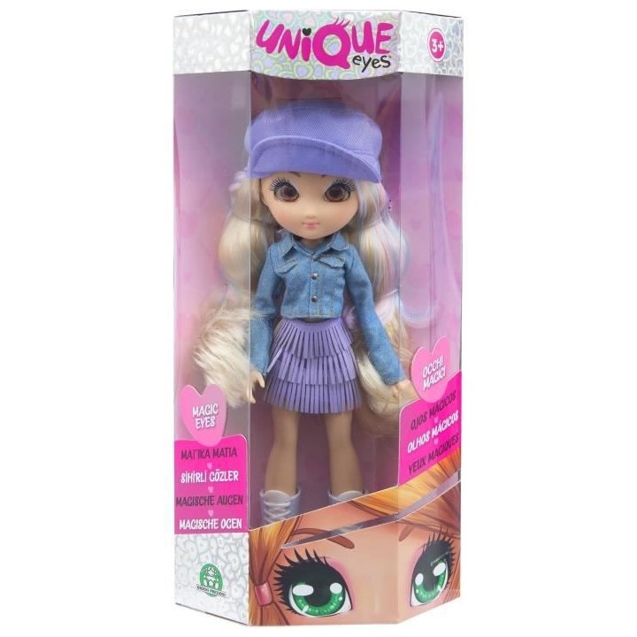 UNIQUE EYES, Poupée de 25 cm - Rebecca, Avec leur regard qui te suit