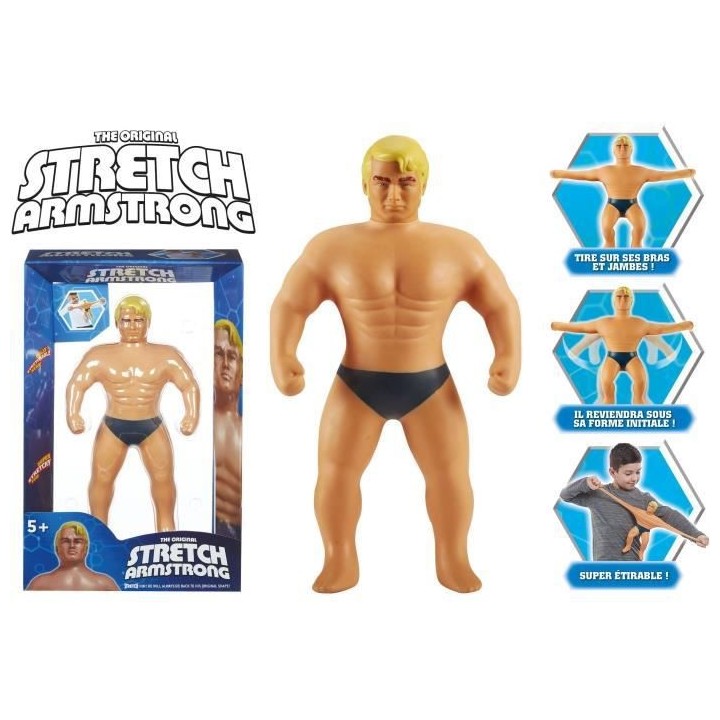 STRETCH ARMSTRONG, Personnage de 25 cm, Personnage étirable, Stretch