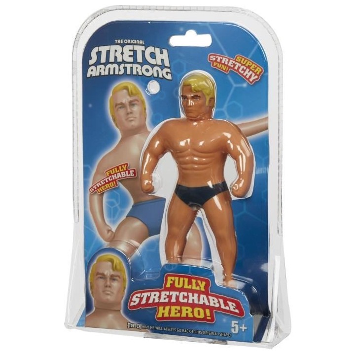 STRETCH ARMSTRONG, Personnage de 18 cm, Personnage étirable, Stretch