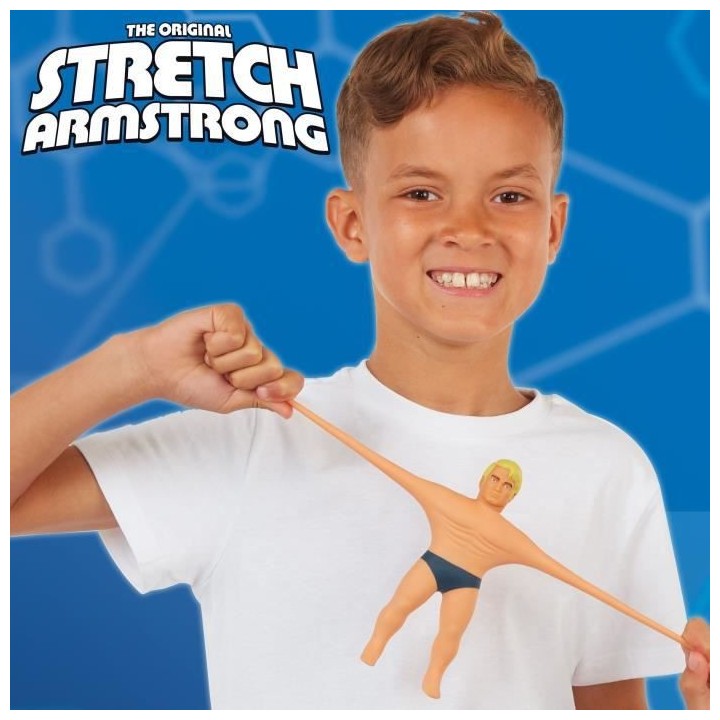 STRETCH ARMSTRONG, Personnage de 18 cm, Personnage étirable, Stretch