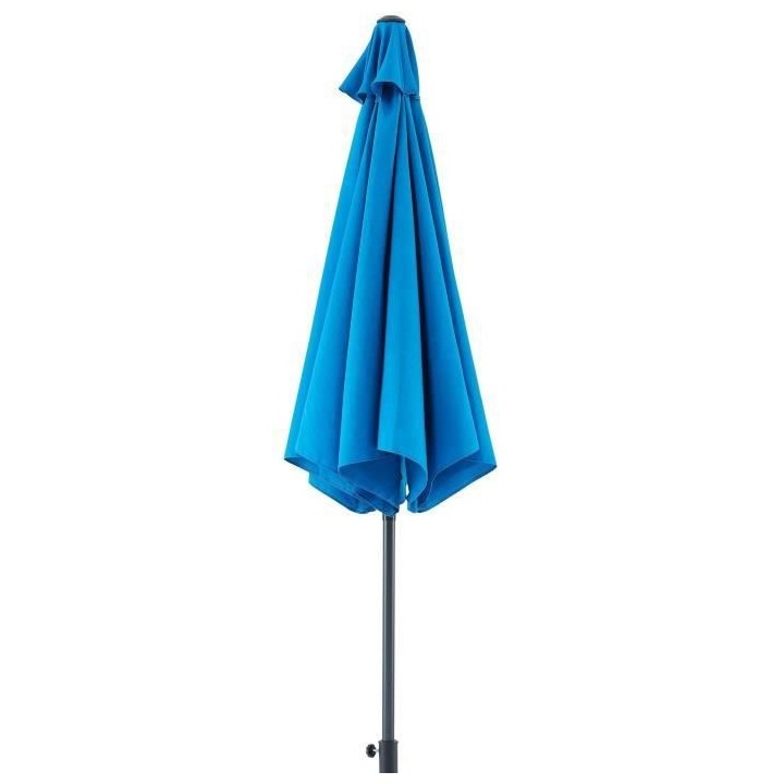 Parasol droit diametre 3 m - strucutre Aluminium toile 160 g/m - 6 bal
