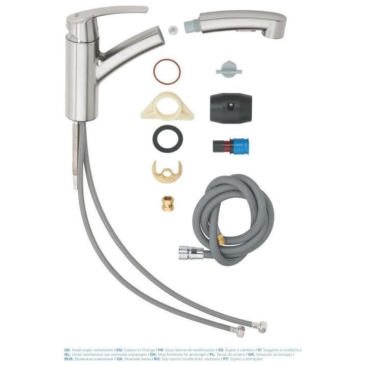 GROHE QUICKFIX Start Robinet monocommande évier de cuisine, 2 jets, r