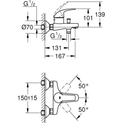 GROHE - Mitigeur monocommande Bain / Douche