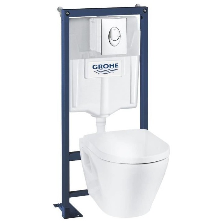 WC encastré GROHE - Céramique - Réservoir 9L - Abattant frein de ch