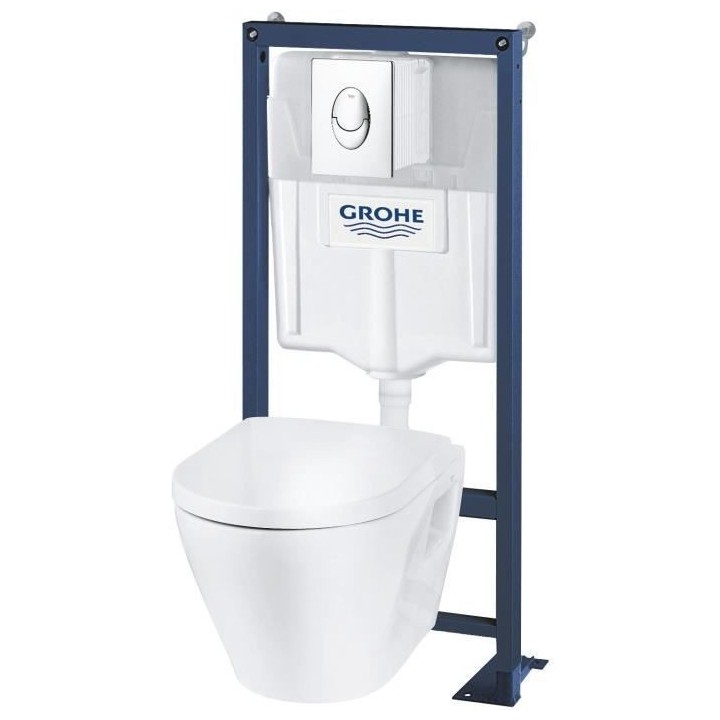 WC encastré GROHE - Céramique - Réservoir 9L - Abattant frein de ch