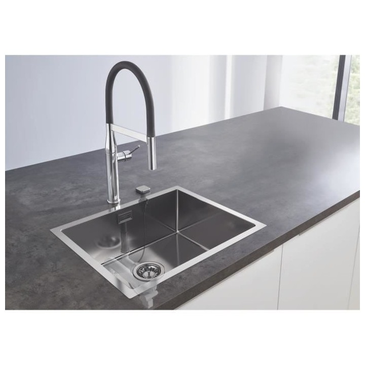 GROHE Évier en acier inoxydable K700 31726SD0 - A encastrer - 1 bac -