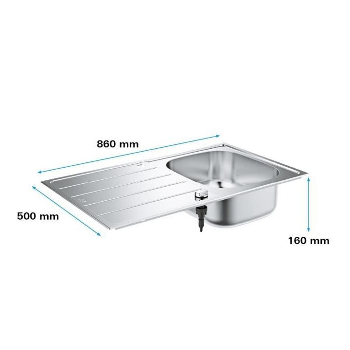 Evier - acier inoxydable - GROHE