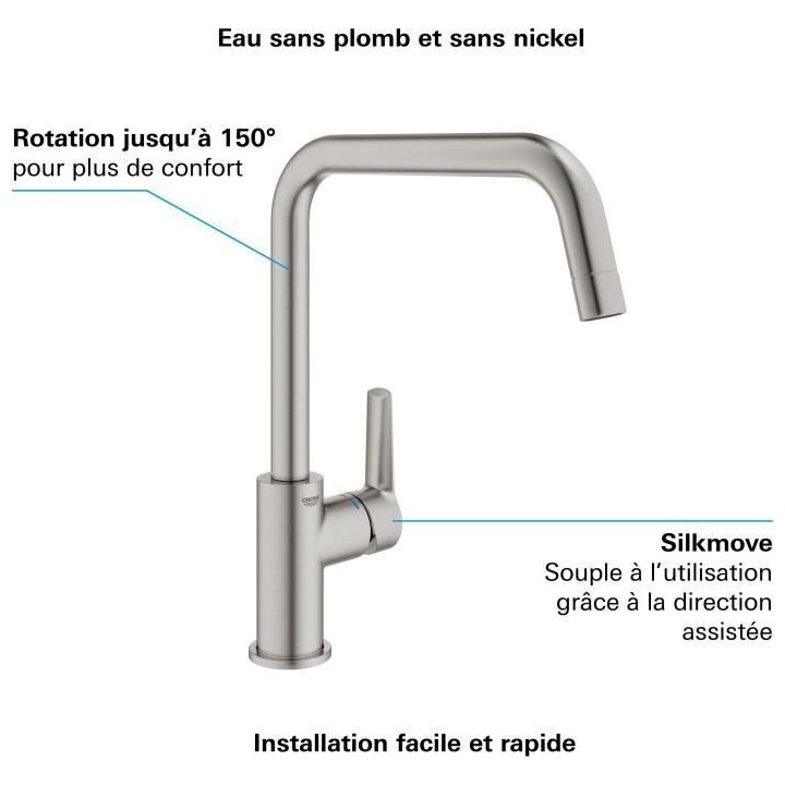 GROHE - Mitigeur monocommande Evier