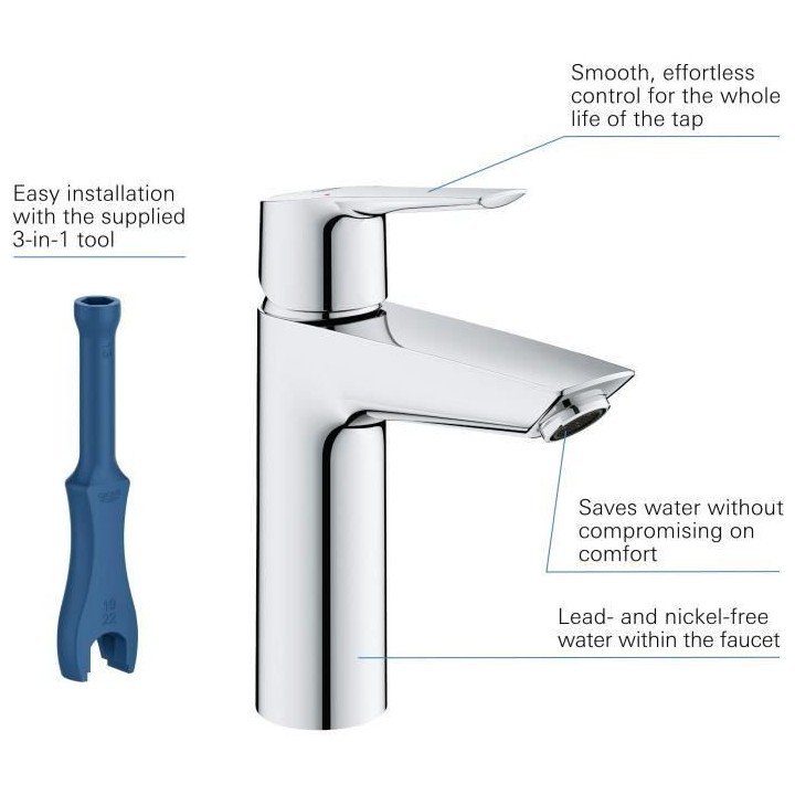 GROHE - Mitigeur monocommande Lavabo - Taille M