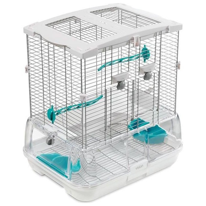 Cage Vision S01 Blanc/turquoise