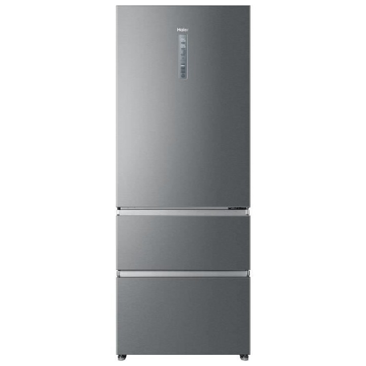 HAIER HTOPMNE7193 - Réfrigérateur combiné 3 portes 450L (310+140L)