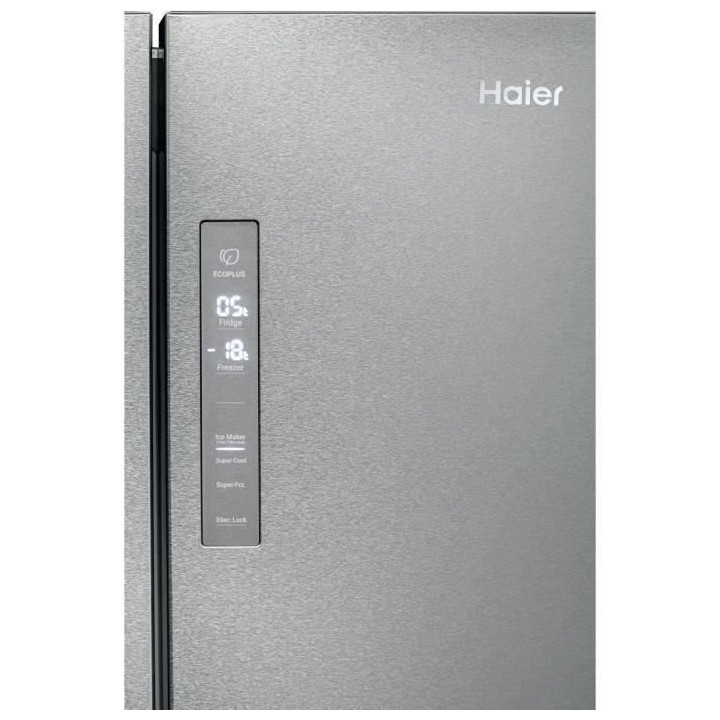 HAIER HTF-520WP7 - Réfrigérateur multiporte 493L (343+150L) - Froid