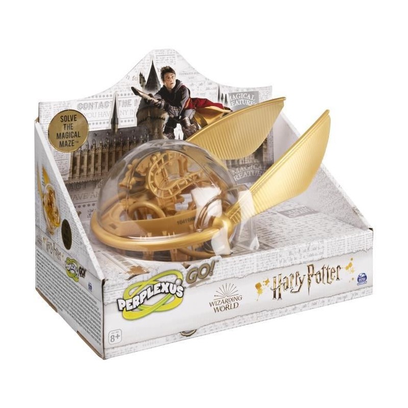 PERPLEXUS - Harry Potter version Vif d'Or - 6062275 - Labyrinthe 3D collector 30 obstacles des films Harry Potter - Casse tete