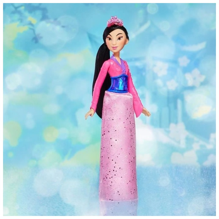 DISNEY PRINCESSES - Poussiere d'étoiles - Poupée Mulan avec jupe et