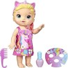 Baby Alive poupée Bébé beauté 32,5 cm a baigner, theme licorne, maquillage et ongles magiques, cheveux blonds, enfants