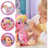 Baby Alive poupée Bébé beauté 32,5 cm a baigner, theme licorne, maquillage et ongles magiques, cheveux blonds, enfants