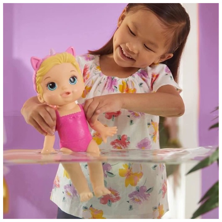 Baby Alive poupée Bébé beauté 32,5 cm a baigner, theme licorne, m