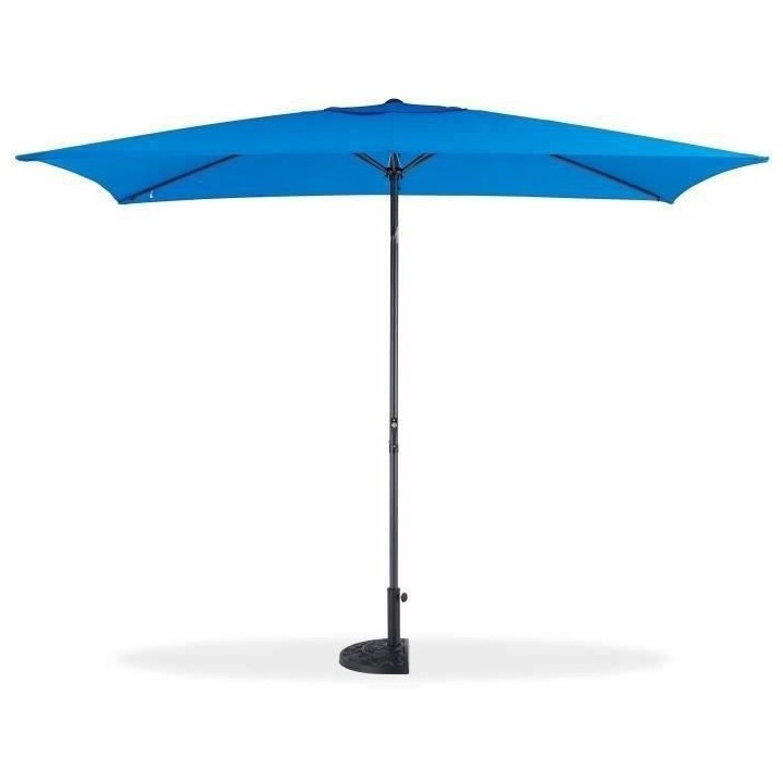 Parasol droit 3x2 m inclinable - Mât Aluminium avec toile polyester 1