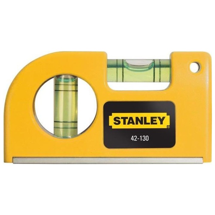 Niveau a bulle format de poche STANLEY - 0-42-130 - 8,7 cm