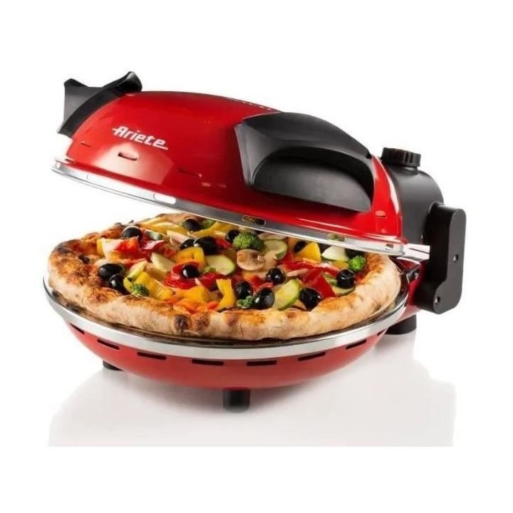 Ariete Four a pizza Da Gennaro 1200 W Rouge et noir