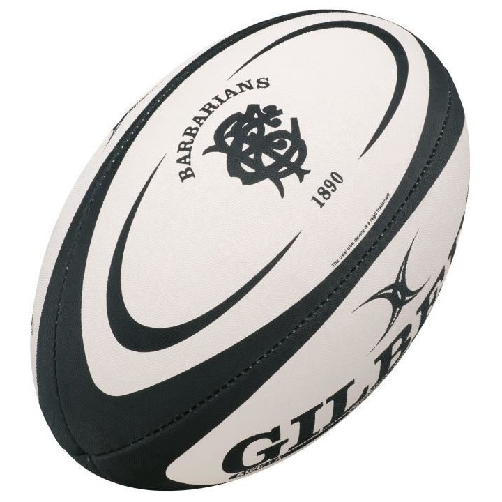 GILBERT Ballon de rugby REPLICA - Barbarians - Taille 5