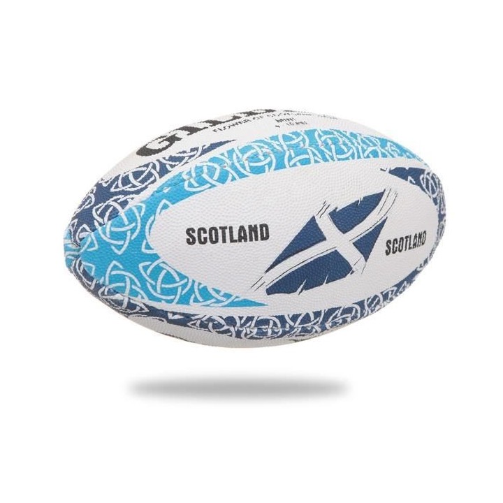 GILBERT Ballon de rugby MASCOTTES - Ecosse Flower of Scotland - Taille